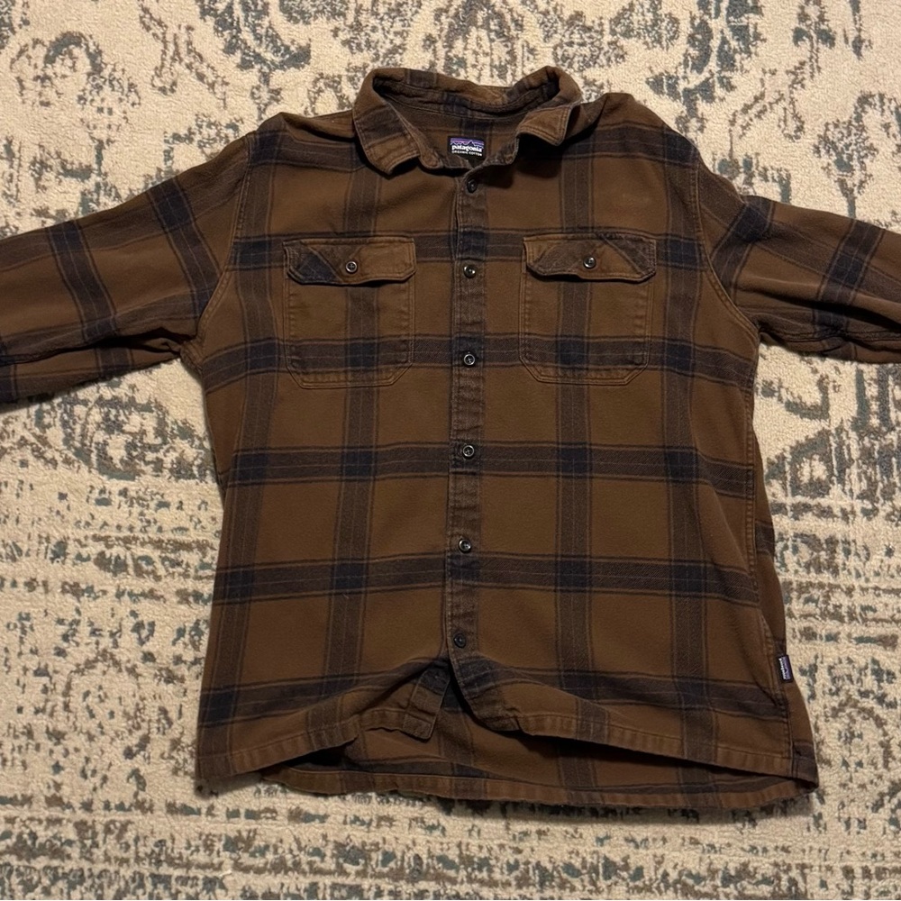 Plaid Brown Patagonia Flannel XL